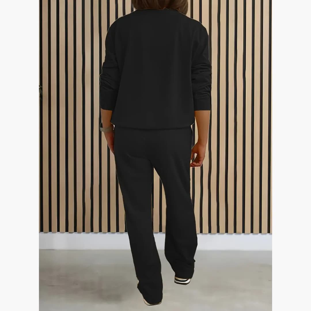 2-delt damesett med glidelås og bukse – stilren og komfortabel | LØVIA