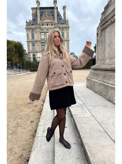 Sia Teddyjakke i Lys Brun