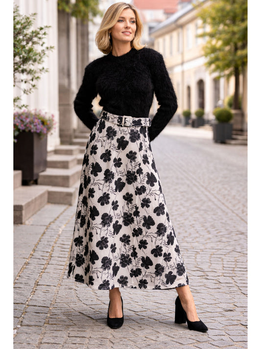 Cord Maxiskjørt – Vintage Peony