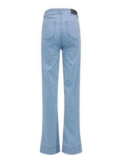 Bootcut damejeans med lommer – Lys blå | LØVIA