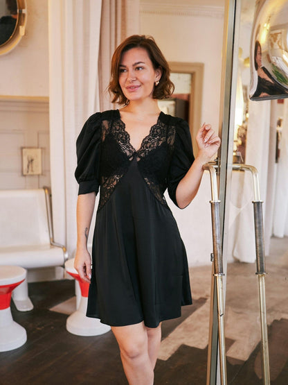 Alfia Blondekjole i Svart