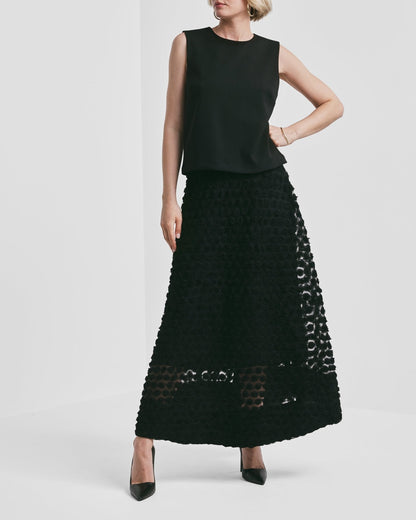 Dekorert Maxiskjørt – Svart