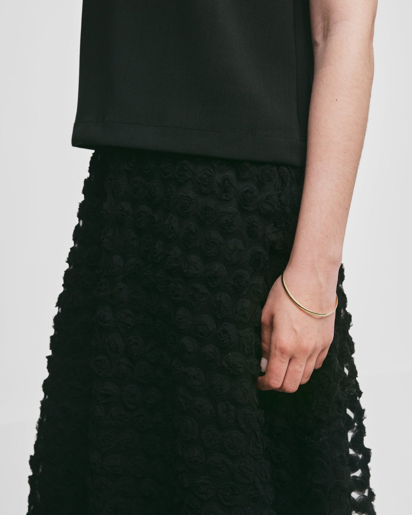 Dekorert Maxiskjørt – Svart