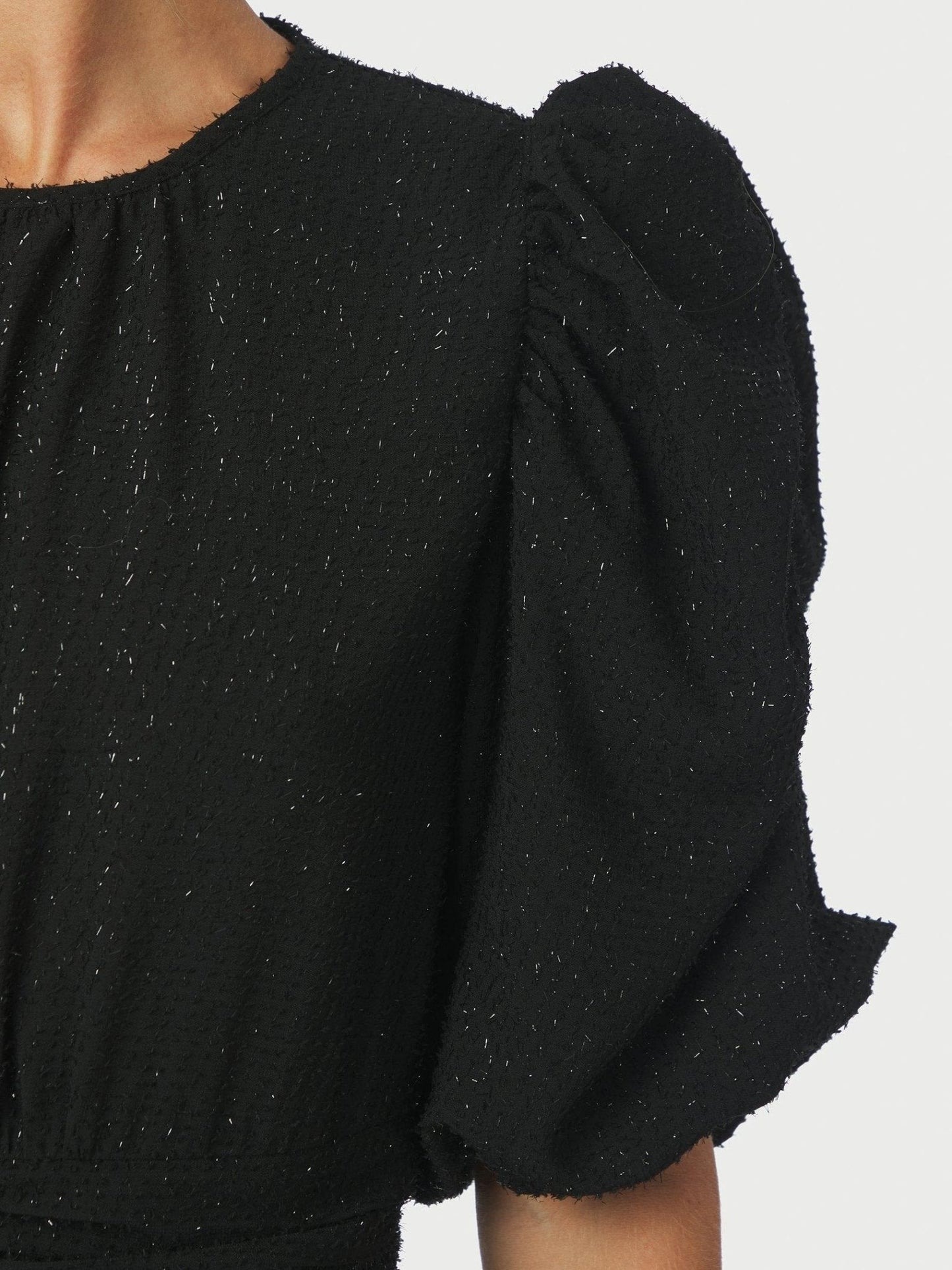 Kikka Glitrende Maxikjole – Svart